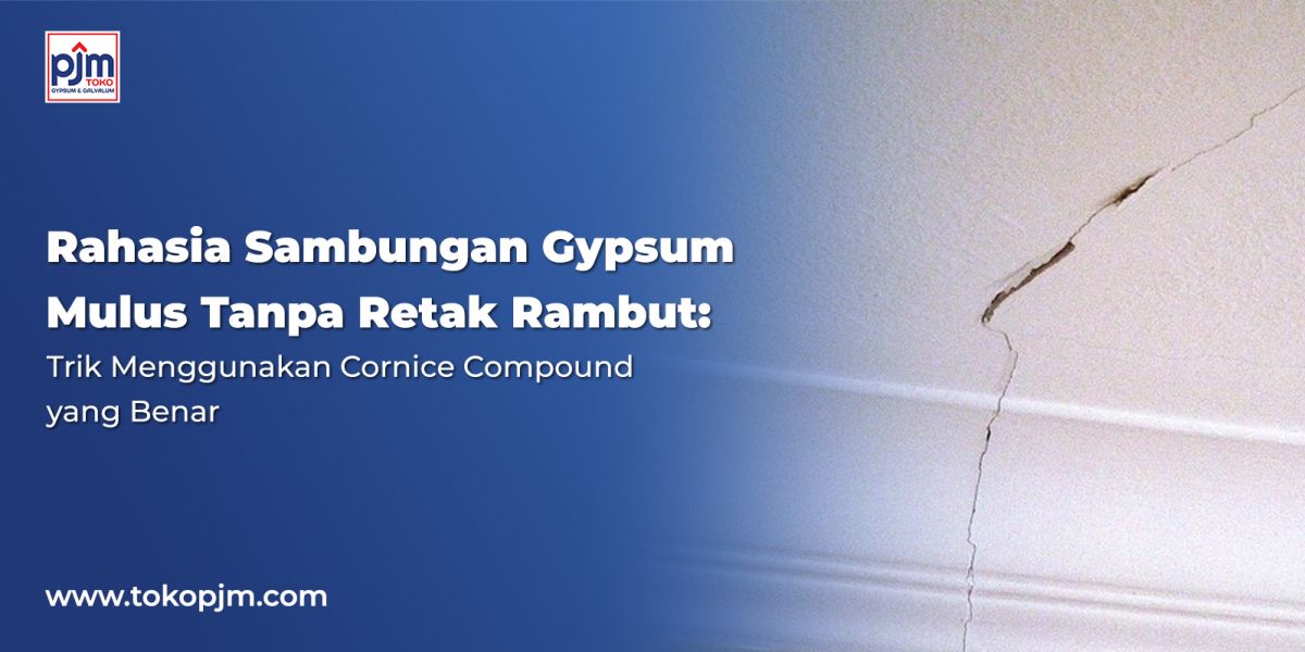 Rahasia Sambungan Gypsum Mulus Tanpa Retak Rambut: Trik Menggunakan Cornice Compound yang Benar